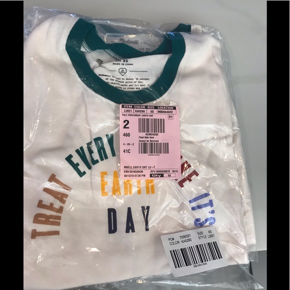 MADEWELL “TREAT EVERY DAY LIKE IT’S EARTH DAY” NEW - Picture 6 of 7